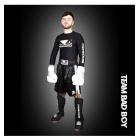 РАШГАРД - Men's Bad Boy Rashguard - Long Sleeves - Black/White